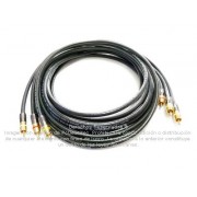 Cable Digital RCA Video Compuesto + Audio R/L  4.5 m, 3 vías